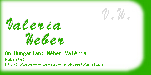 valeria weber business card