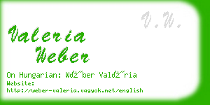 valeria weber business card